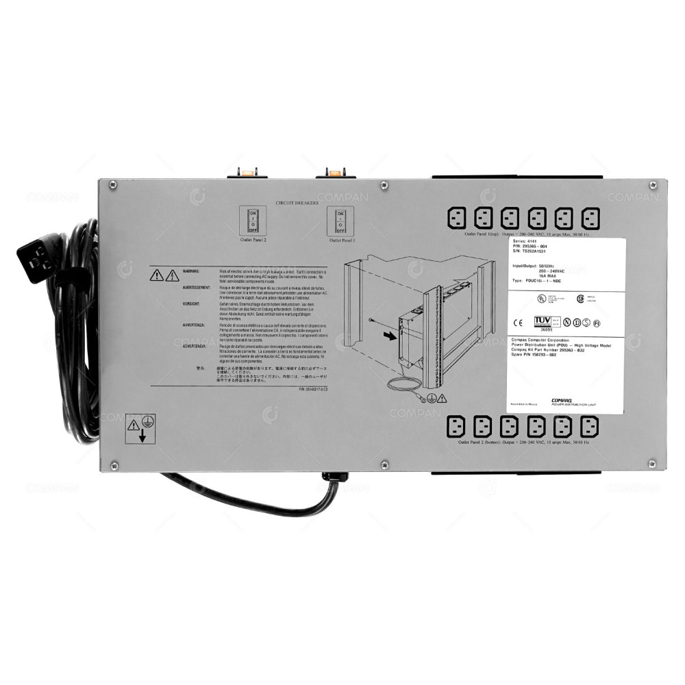 295365-004 HP COMPAQ POWER DISTRIBUTION UNIT